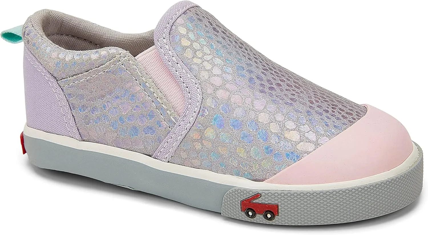See Kai Run Kids Girl's Italya (Toddler/Little Kid) Silver Leather 6 Toddler M