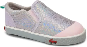 See Kai Run Kids Girl's Italya (Toddler/Little Kid) Silver Leather 6 Toddler M