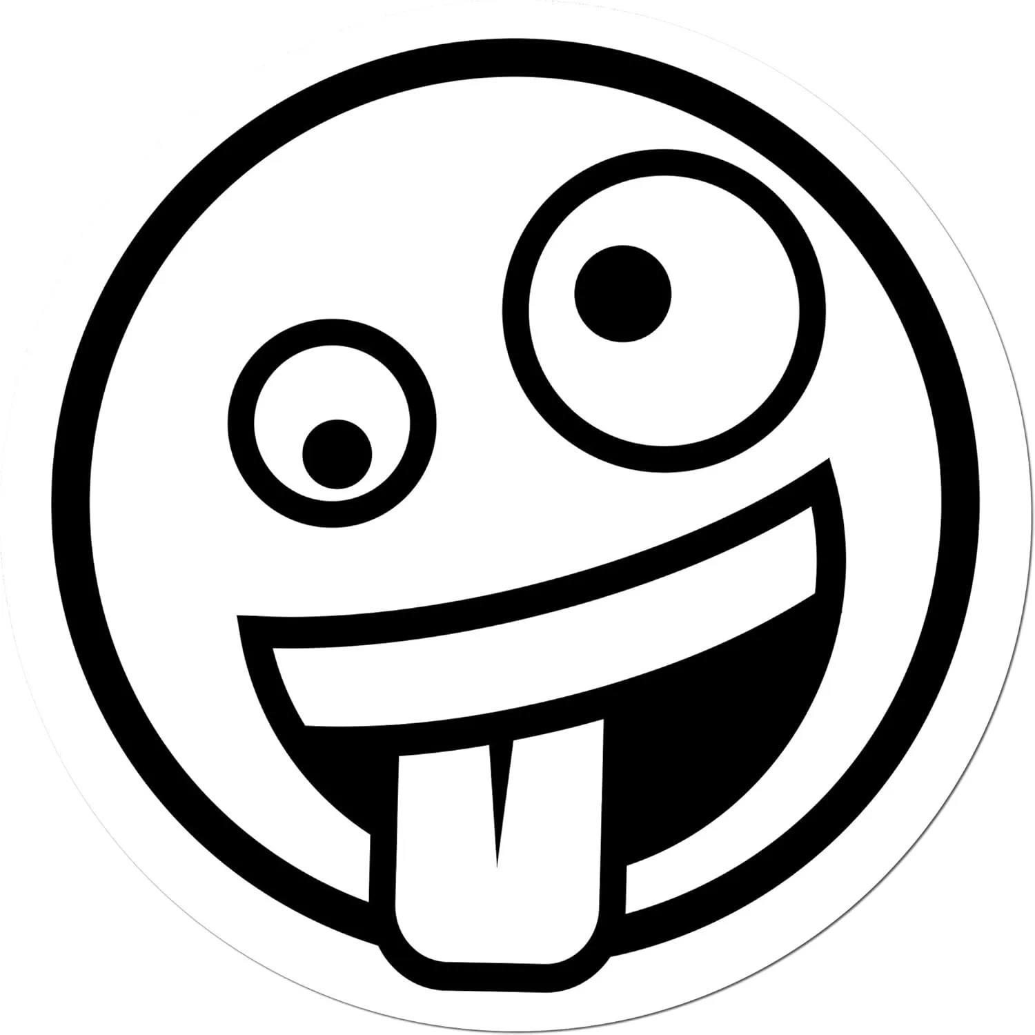 Self-Inking Zany Grin Emoji Stamp - Fun 1" Emoji Stamp for Kids, Personalized Gifts, Crafts, and Decorations - Ideal Self-Inking Stamp for Parents to Create Unique Projects