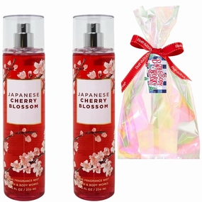Set 2 Japanese Cherry Blossom Fine Fragrance Mist, Essence of Elegance 8 fl oz, Pack