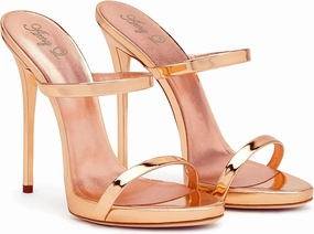 Sexy Party High Heels Sandals Fashion Open Toe Solid Color Stiletto Heel Leather Sandals Classic Pull on Summer Sandals Ankle Strap Comfort Sandals