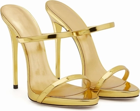 Sexy Party High Heels Sandals Fashion Open Toe Solid Color Stiletto Heel Leather Sandals Classic Pull on Summer Sandals Ankle Strap Comfort Sandals
