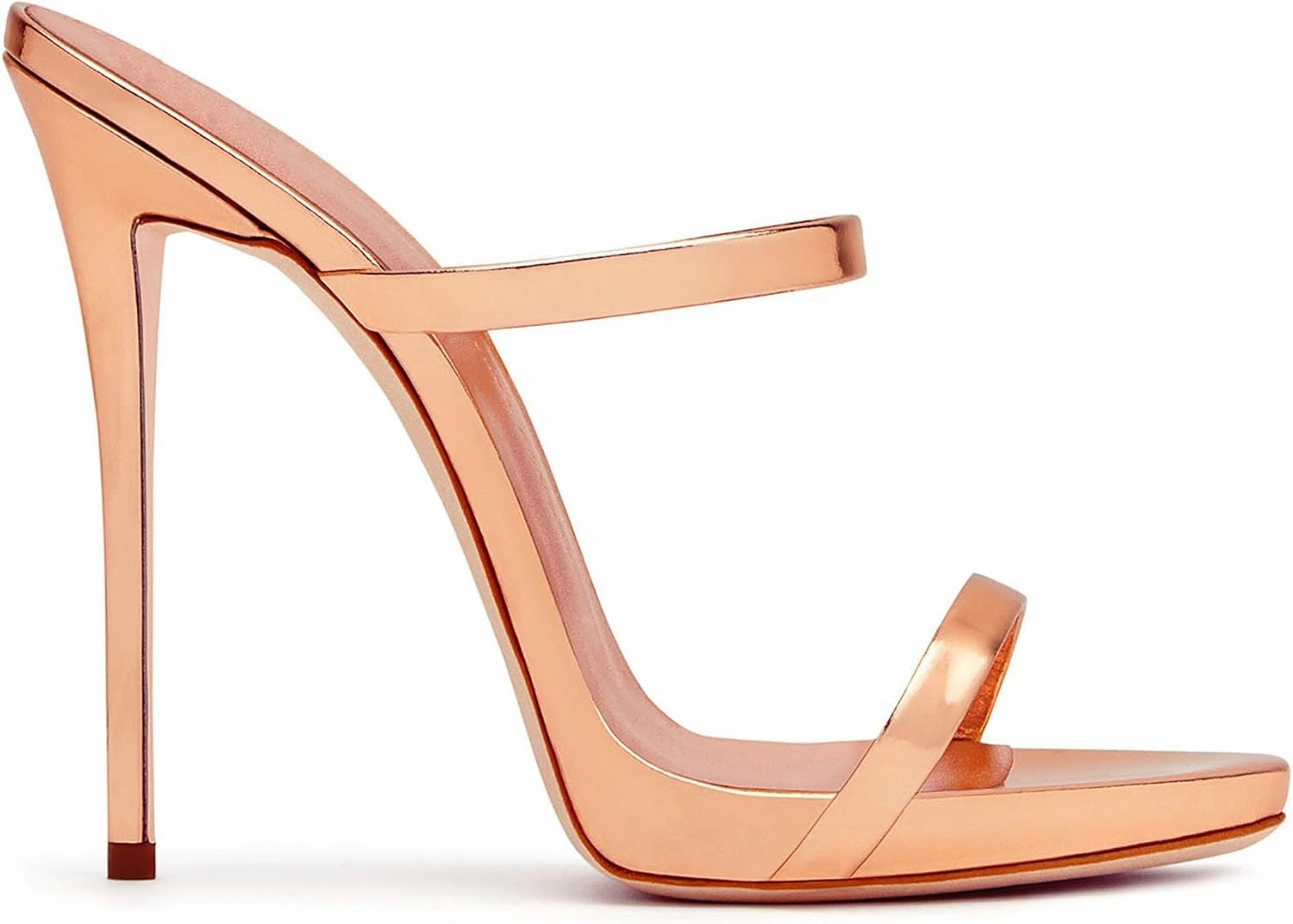 Sexy Party High Heels Sandals Fashion Open Toe Solid Color Stiletto Heel Leather Sandals Classic Pull on Summer Sandals Ankle Strap Comfort Sandals