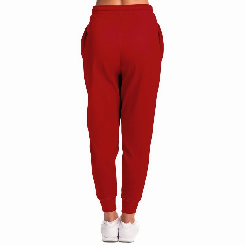 Shaded Red Joggers | Unisex | with PLUS sizes | C0M100Y100K30
