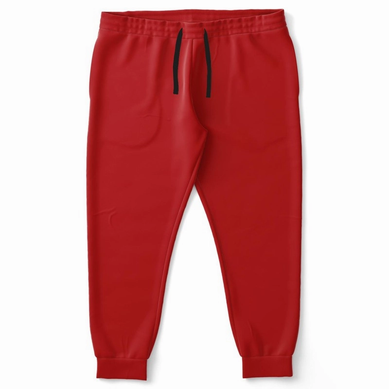 Shaded Red Joggers | Unisex | with PLUS sizes | C0M100Y100K30