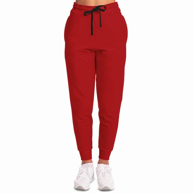 Shaded Red Joggers | Unisex | with PLUS sizes | C0M100Y100K30