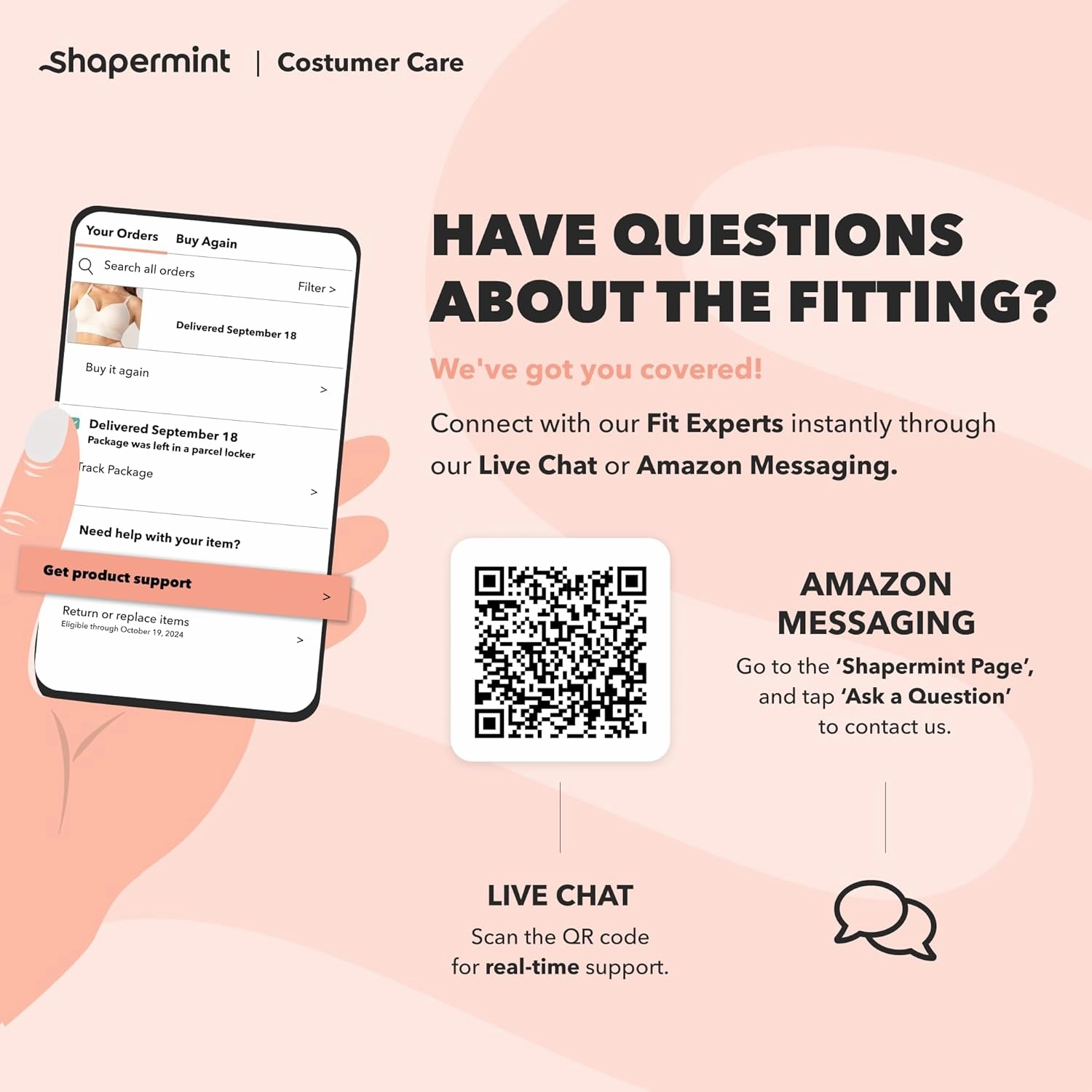 SHAPERMINT Supportive Bras for Women Full Coverage, Womens Bras Comfortable Wireless Bras with Support and Lift Everyday Bras
