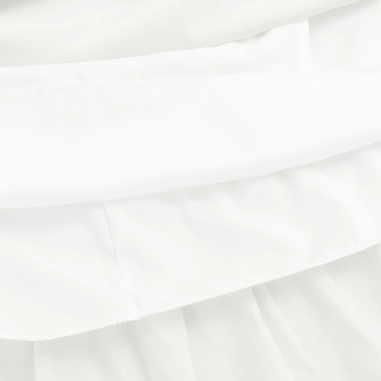 Simplee kids Girls Ruffle Tiered Smocked Puff Long Sleeve Dress White Size 4 to Size 15