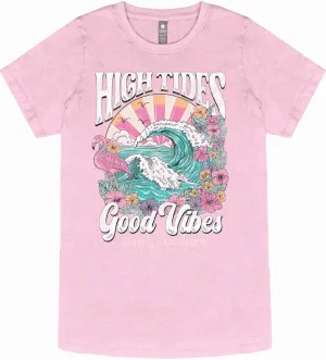 Simply Southern High Tides Good Vibes Relaxed-Fit Short Sleeve Women's T-Shirt
