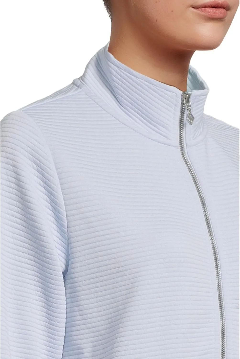 Skechers Women's Gowalk Hoodless Hoodie Shine Scoop Hem Jacket