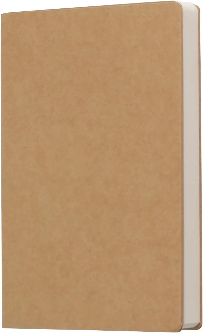 Sketch Book, 3 Pack Blank Drawing Notebook, 5.5" x 8.25" Kraft Cover Sketchbook, 224 Pages/112 Sheets 100gsm Plain Paper