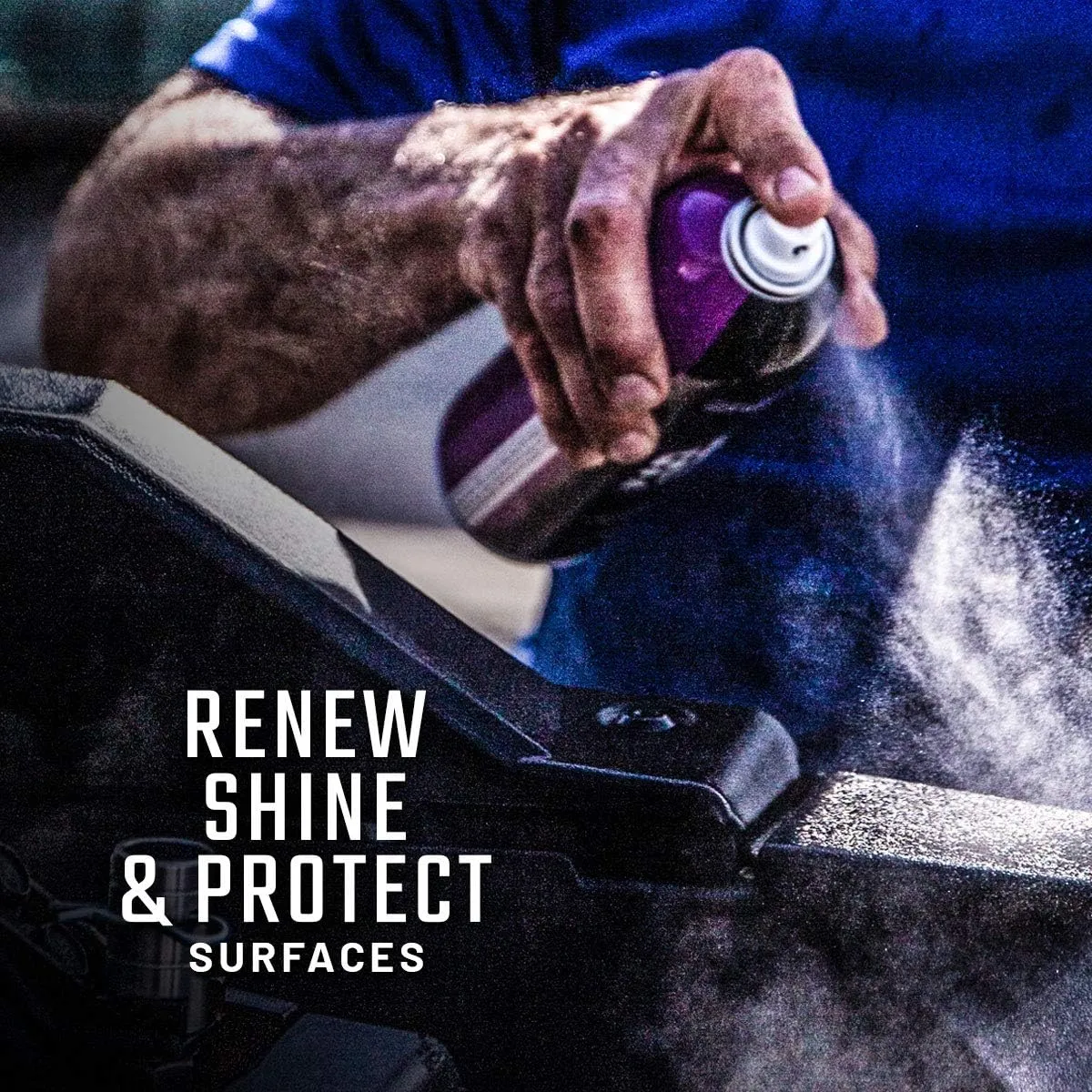 Slick Products Shine & Protectant, Long-Lasting High-Gloss Clear Coat Spray, Renew, Shine, and Protect Plastic, Vinyl, Rubber, Trim, and More (3-Pack)