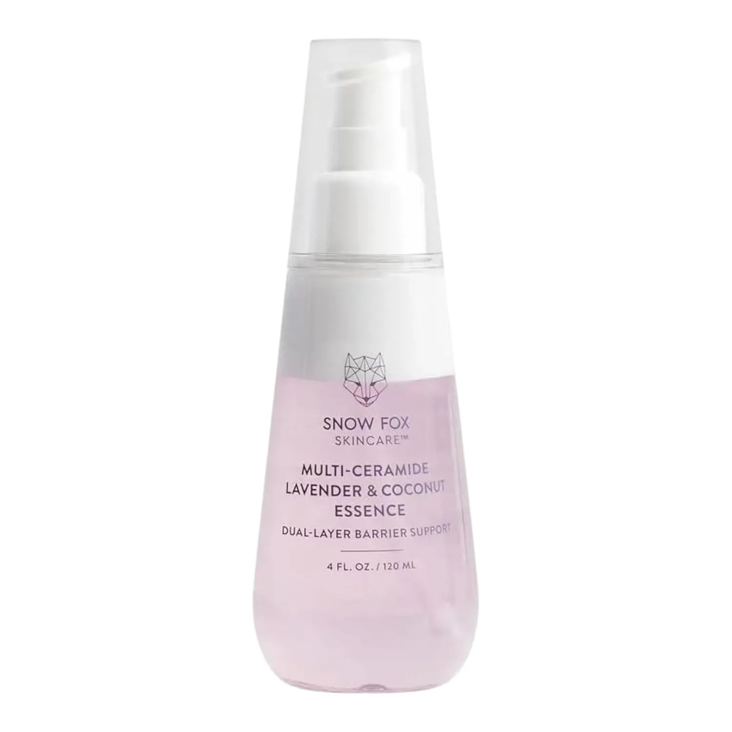 Snow Fox Skincare - Multi-Ceramide French Lavender & Coconut Essence Serum | Hydrating, Revitalizing Face Serum for Dry, Mature, Sensitive Skin | Vitamin B5, Hyaluronic Acid, Malachite | 120ml
