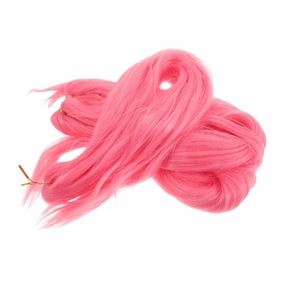 SOIMISS 3pcs Pink Synthetic Crochet Braids Hair Extensions for Women Festival Colored Wig for Versatile Styling Braids