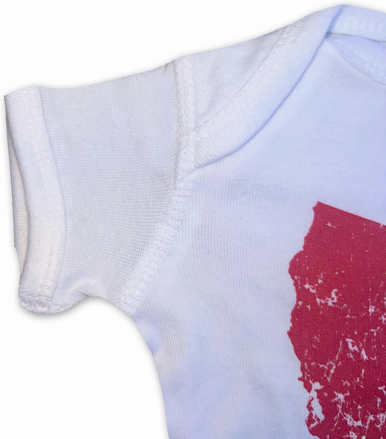 Sol Baby California Love White/Pink Bodysuit - Baby Girls Summer Bodysuit, Short Sleeve Romper for Newborns, Infants & Babies