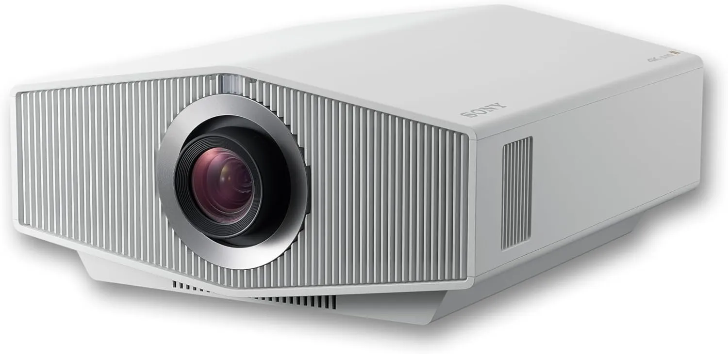 Sony BRAVIA Projector 8 4K HDR Laser Home Theater Projector with Native 4K SXRD Panel (VPL-XW6100ES), White