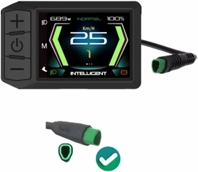 Speed Unlimited 600C TFT Display with CAN Protocol for Bafang Mid Drive Motors, M200, M300, M400, M410, M420, M500, M560, M510, M600, M620, M800, M820