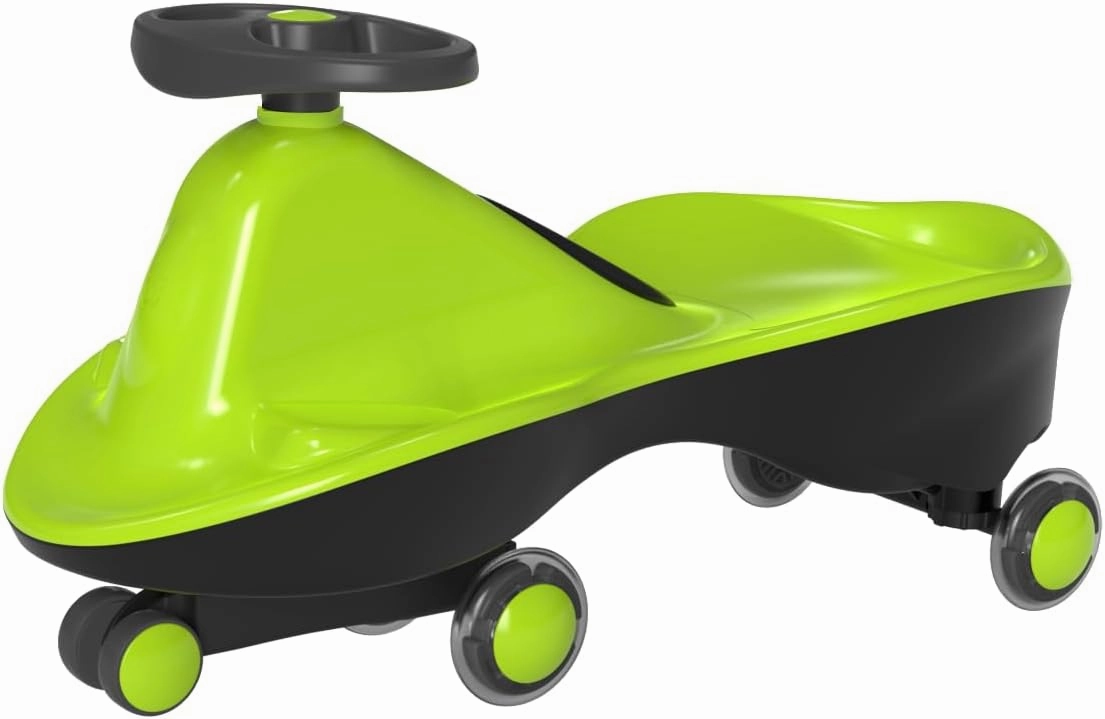 Sports Collection Premium LED-Wheel Swing Car Ride on Toy (Apple Green, Come Fully Assembled)