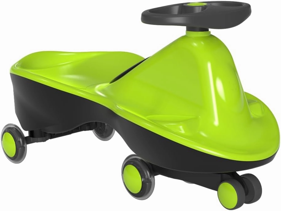 Sports Collection Premium LED-Wheel Swing Car Ride on Toy (Apple Green, Come Fully Assembled)