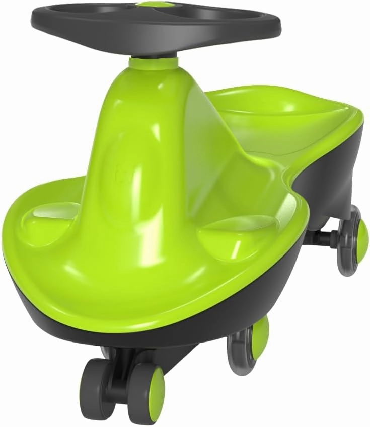 Sports Collection Premium LED-Wheel Swing Car Ride on Toy (Apple Green, Come Fully Assembled)