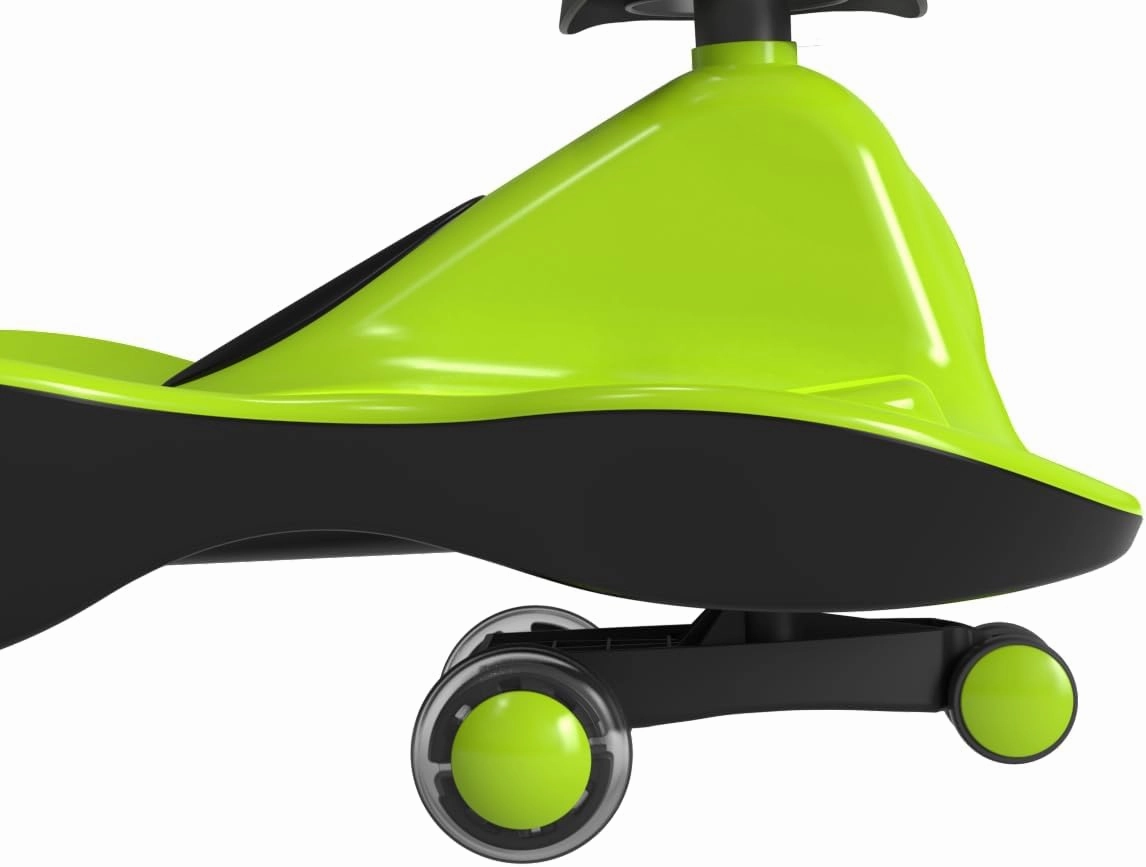 Sports Collection Premium LED-Wheel Swing Car Ride on Toy (Apple Green, Come Fully Assembled)