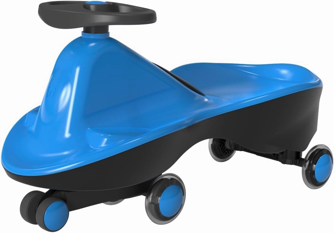 Sports Collection Premium LED-Wheel Swing Car Ride on Toy (Ocean Blue, Come Fully Assembled)