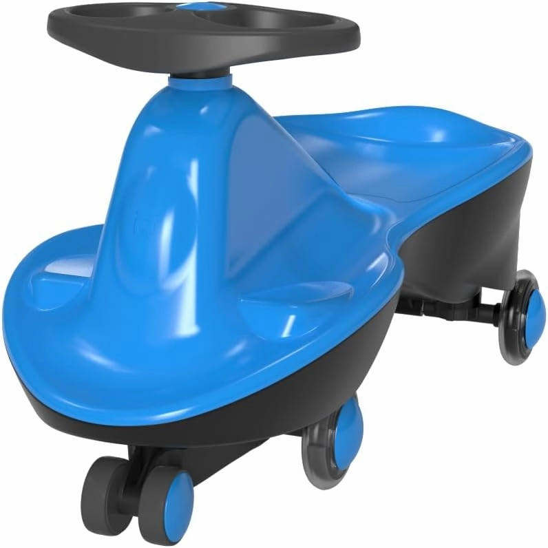 Sports Collection Premium LED-Wheel Swing Car Ride on Toy (Ocean Blue, Come Fully Assembled)
