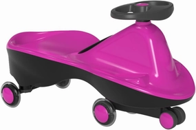 Sports Collection Premium LED-Wheel Swing Car Ride on Toy (Vibrant Pink, Come Fully Assembled)