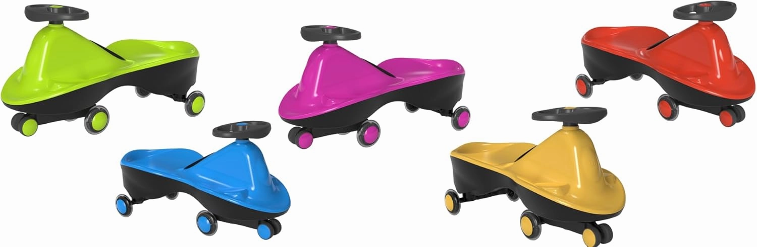 Sports Collection Premium LED-Wheel Swing Car Ride on Toy (Vibrant Pink, Come Fully Assembled)