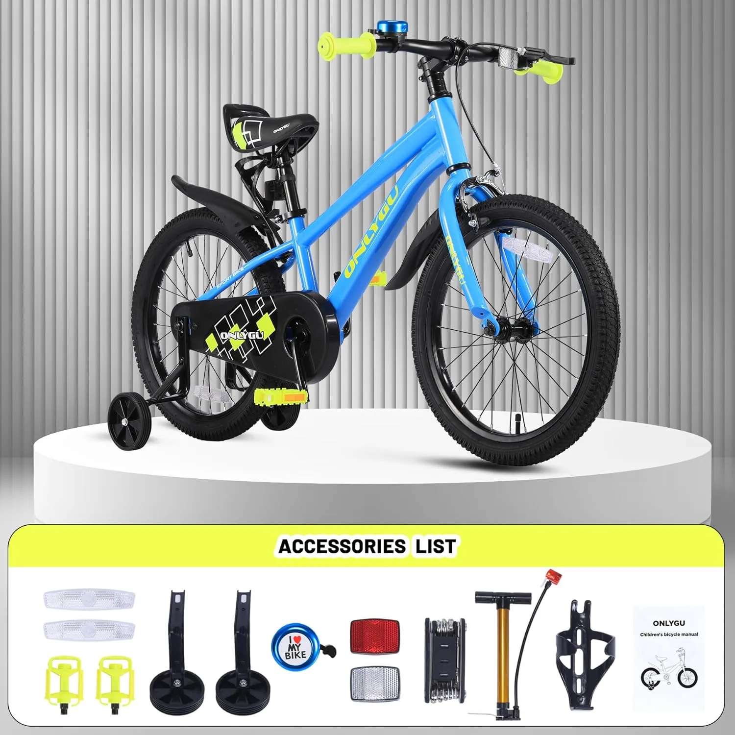 Stylish Kids Bike for Ages 4-9 - Easy Assembly Safe & Stable Ride, 16-18 Inch Wheels, Vibrant Colors, Includes Training Wheels