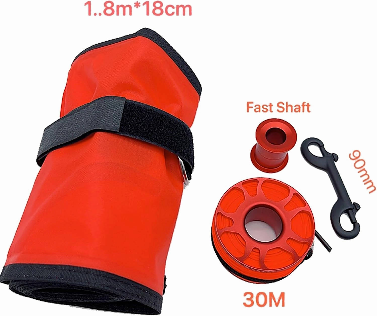 Submersible Buoy Set Buoy and Reel Combo 30m Reel Scuba Signal Tube Inflatable Marker with Reflector for Added Safety and Convenience