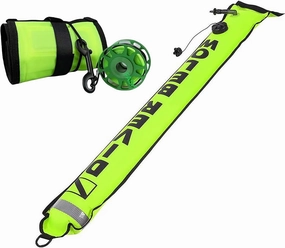 Submersible Buoy Set Buoy and Reel Combo 30m Reel Scuba Signal Tube Inflatable Marker with Reflector for Added Safety and Convenience