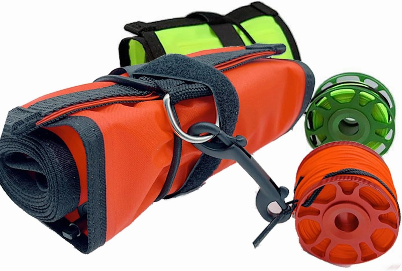 Submersible Buoy Set Buoy and Reel Combo 30m Reel Scuba Signal Tube Inflatable Marker with Reflector for Added Safety and Convenience