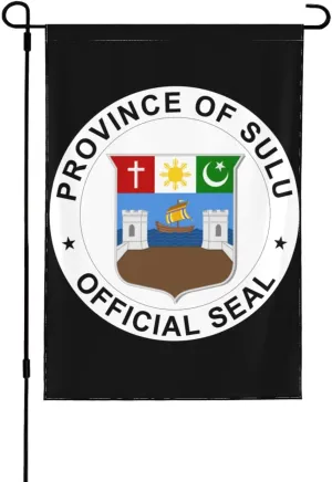 Sulu Province Seal Garden Flag 28"x40" Inch Outdoor Decor Garden Flag