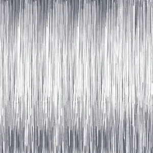 Sumind 4 Packs Photo Booth Backdrops Foil Curtains Metallic Tinsel Backdrop Curtains Door Fringe Curtains for Wedding Birthday Christmas Halloween Disco Party Favour Decorations (Matt Silver)