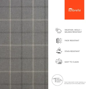 Sunbrella Fabric by The Yard | Official Sunbrella Seller | Indoor or Outdoor Upholstery Fabric for Chairs, Cushions, Drapery, Pillows, Furniture | Paradigm Stone