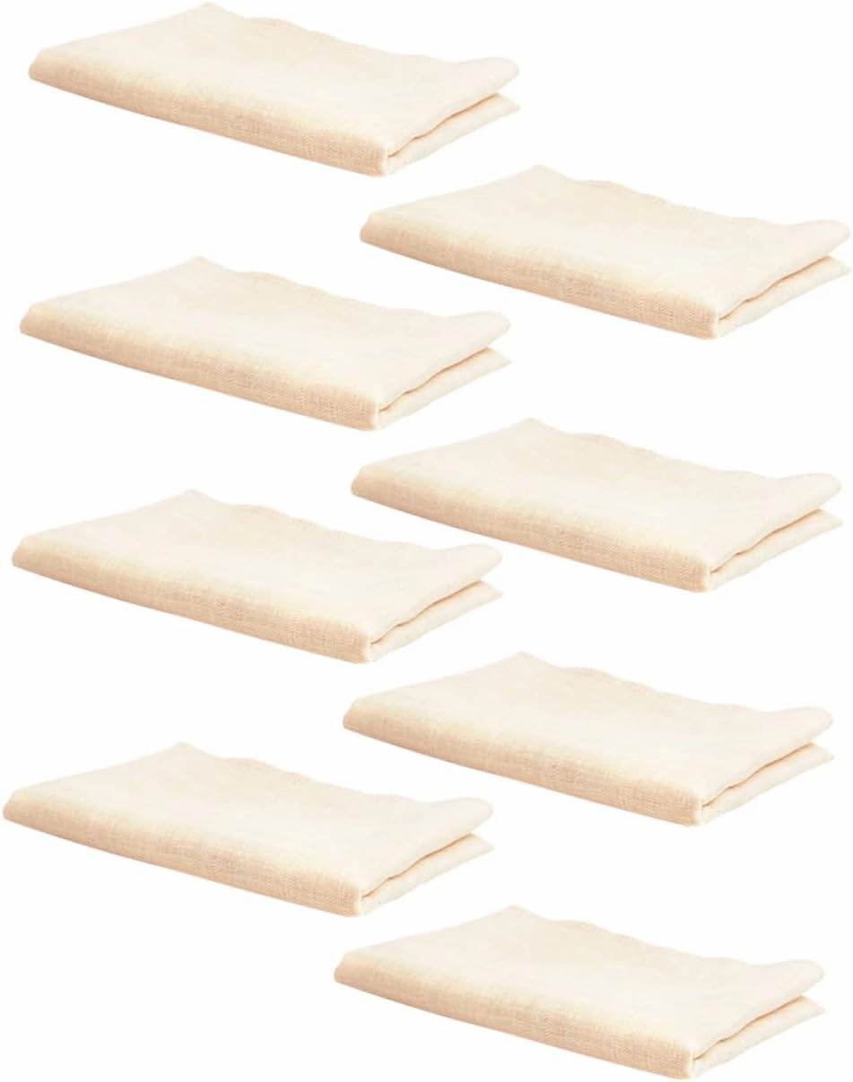 SUPVOX Cotton Baby Saliva Wipes 8pcs Newborn Face Towel Soft Gentle for Sensitive Skin