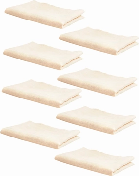 SUPVOX Cotton Baby Saliva Wipes 8pcs Newborn Face Towel Soft Gentle for Sensitive Skin