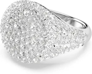 Swarovski Meteora Cocktail Ring, Clear Crystals, Rhodium Finished Metal