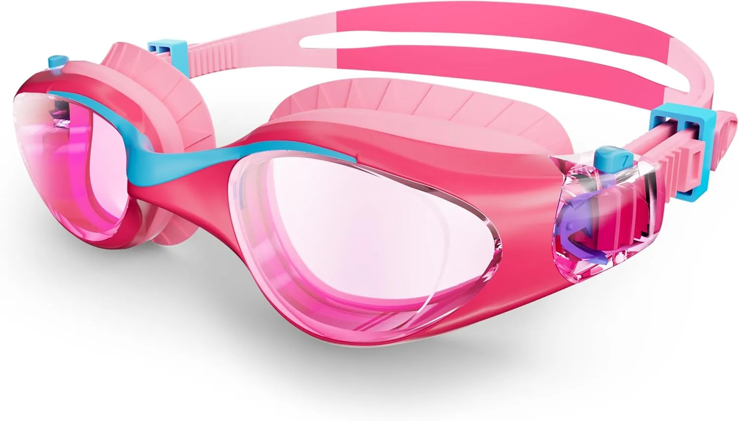 Swim Goggles for Kids 6-14, Anti-Fog UV Protection Clear Swimming Goggles, Leakproof Pool Swim Goggles for Boys Girls