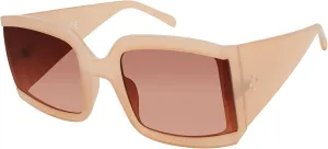 TAHARI Women's Square-Oversized Sunglasses, Nude, 60 mm