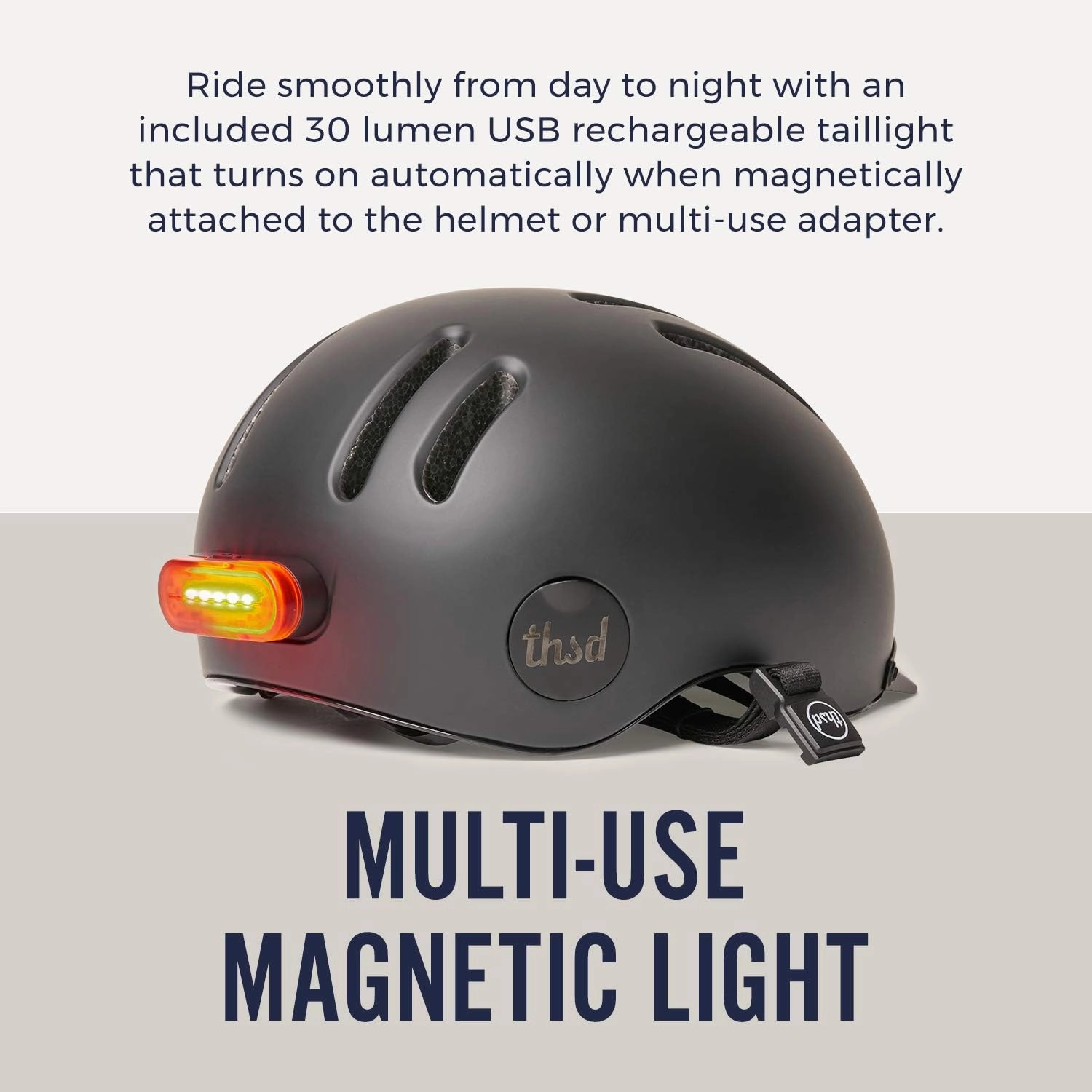 Thousand Chapter MIPS Adult Bike Helmet - LED Tail Light, Cycling & Bicycle Safety Certified, Lightweight & Low Profile, Men & Women, Lockable PopLock