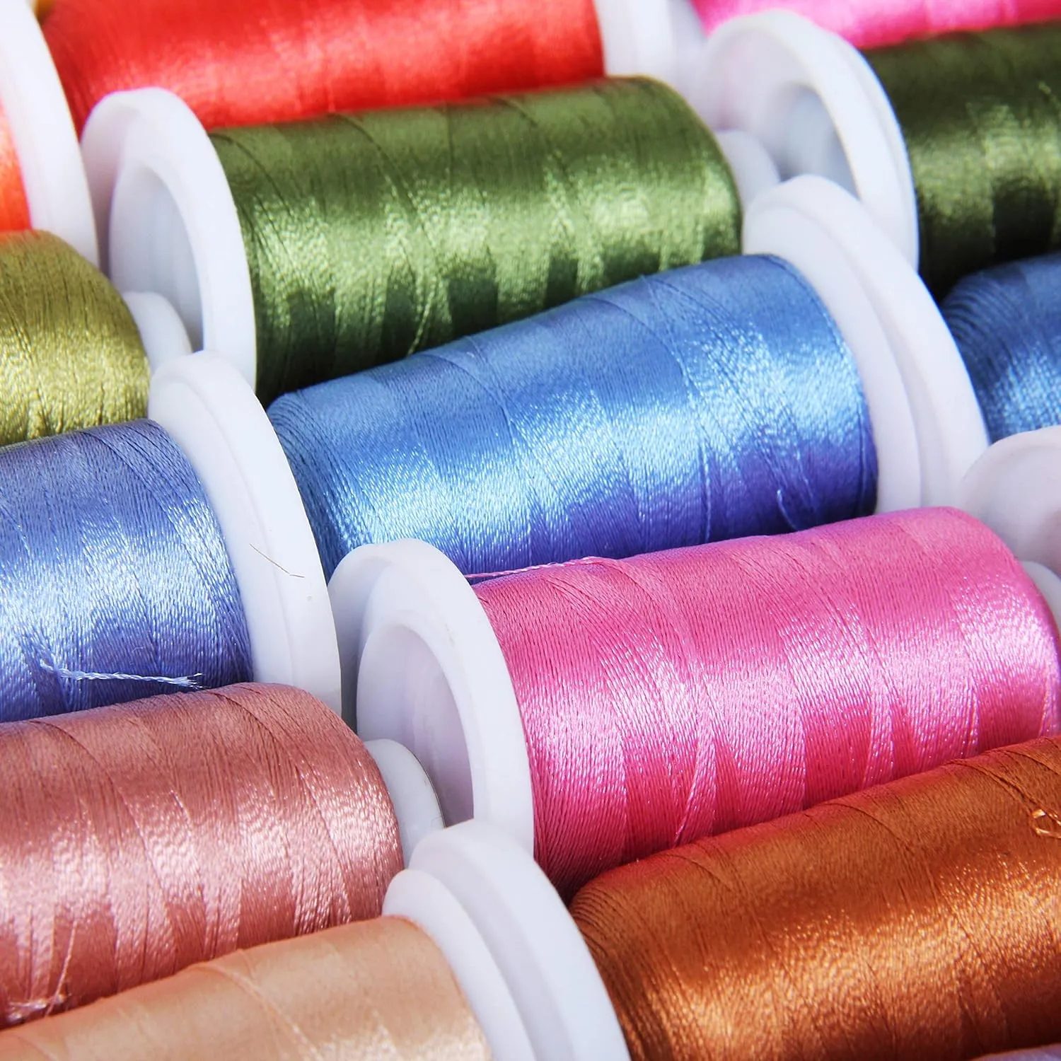 Threadart 160 Color Polyester Embroidery Machine Thread Set All Color Sets Included | 500M Spools 40wt | for Brother Babylock Janome Singer Pfaff Husqvarna Bernina Machines - All 160 500m Colors
