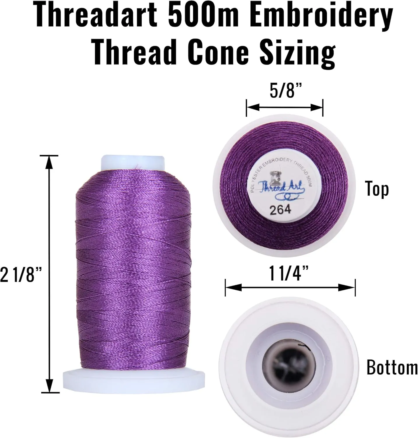 Threadart 160 Color Polyester Embroidery Machine Thread Set All Color Sets Included | 500M Spools 40wt | for Brother Babylock Janome Singer Pfaff Husqvarna Bernina Machines - All 160 500m Colors