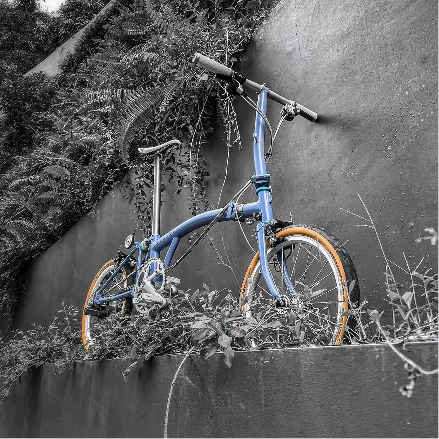 TIBROMTACK Main Frame for Brompton Titanium Folding Bike 16 Inches Handmade Gr9 Ti Parts Explore Lightweight Transformation