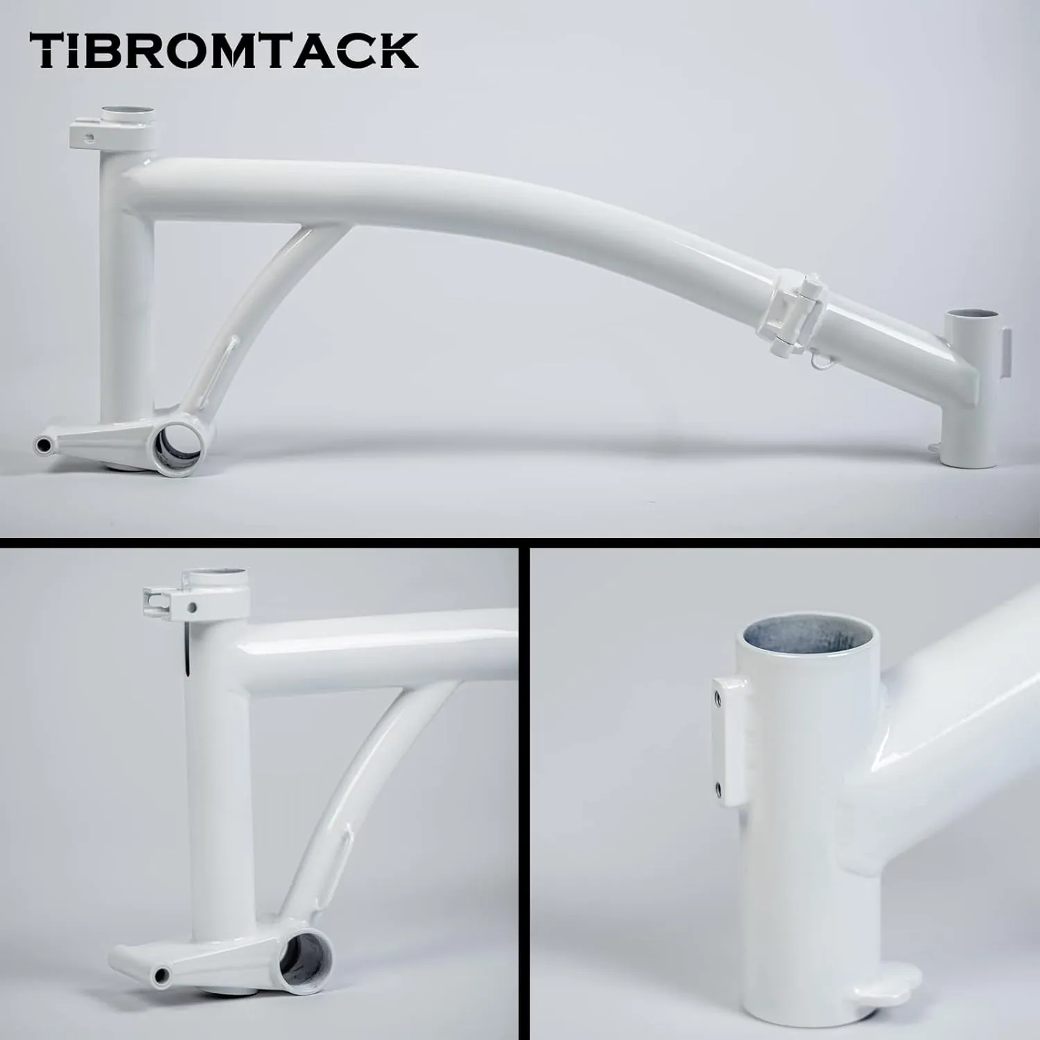TIBROMTACK Main Frame for Brompton Titanium Folding Bike 16 Inches Handmade Gr9 Ti Parts Explore Lightweight Transformation