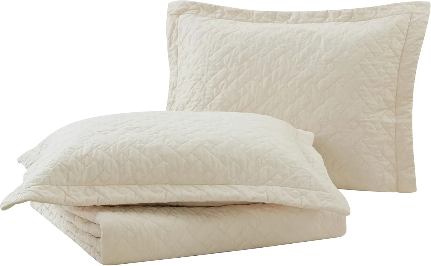 Tommy Bahama Home Quilt Set Soft Bedding with Matching Shams, Lightweight Home Decor for All Seasons, King, Chevron Dune Beige