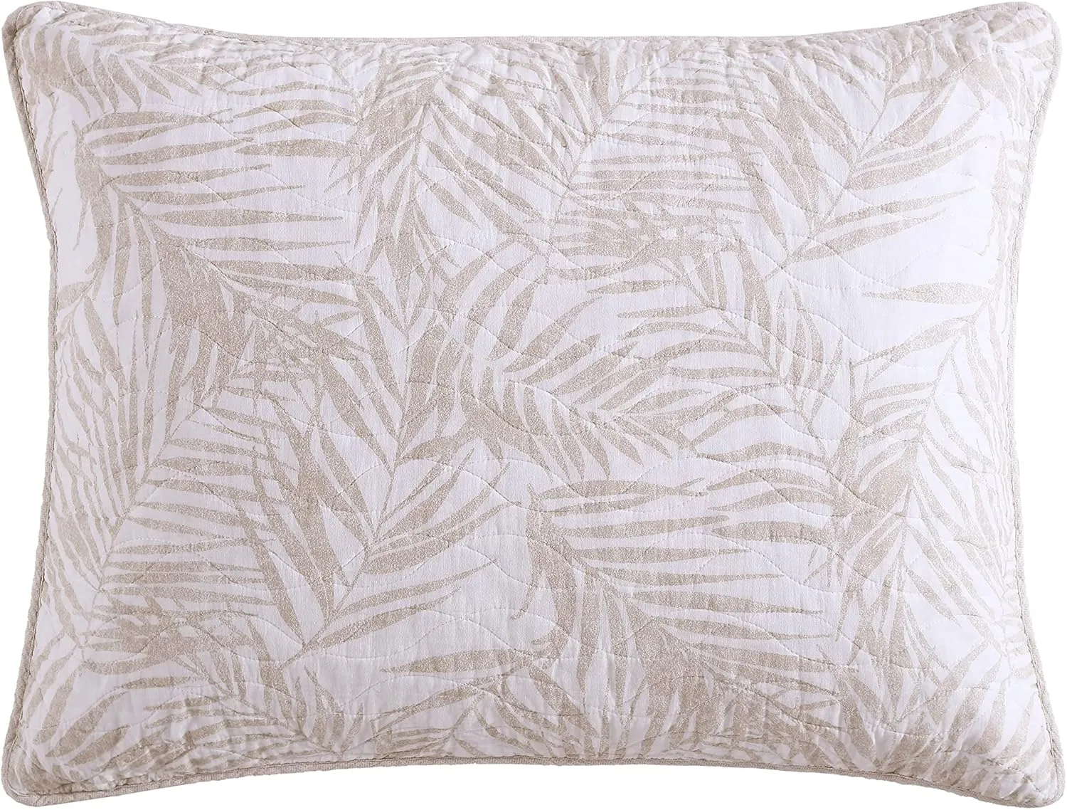 Tommy Bahama - King Quilt Set, Reversible Cotton Bedding with Matching Shams, Tropical Super Soft Bedding Set (Palmday Beige, King)