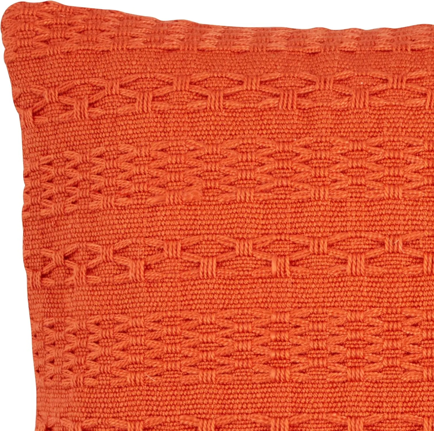Tommy Bahama Throw Pillow Soft Cotton with Zipper Closure, Tropical Design, Ideal for Bed or Couch, 1 Count (Pack of 1), Island Essentials Orange