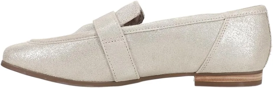 TOMS Womens Lynette Suede Loafer Flats Casual - Silver